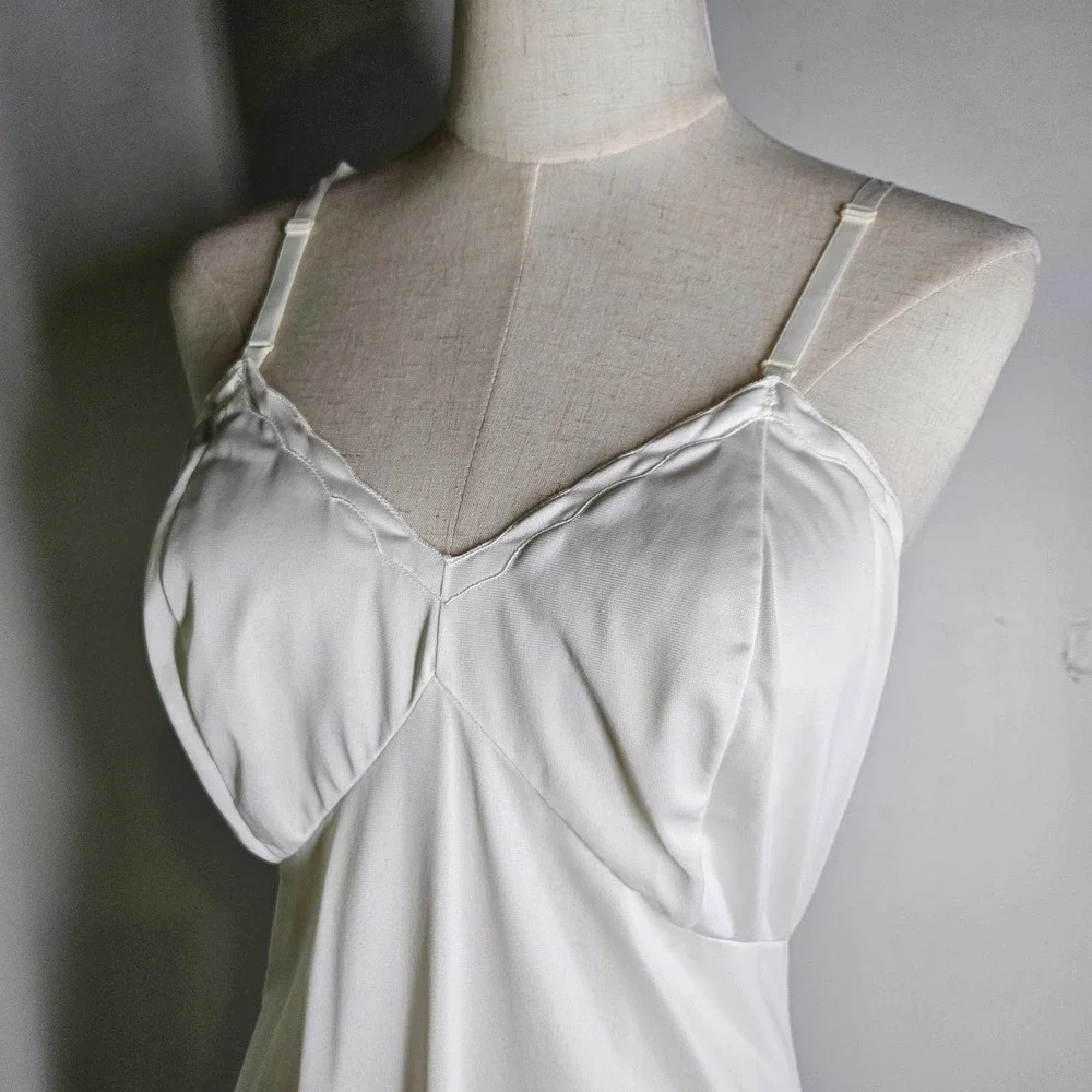 Vintage Gaymode‎ Unclingable Full Slip 36 Reg White Penneys - Picture 2 of 11